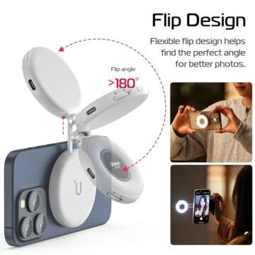 ULANZI Magnetic Selfie Light for iPhones - LED Fill Light