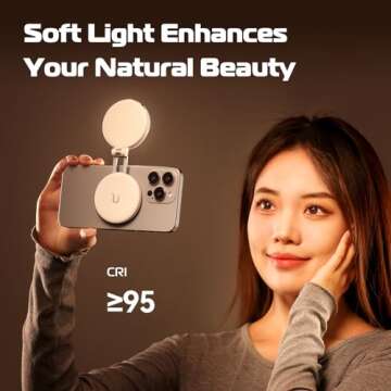ULANZI Magnetic Selfie Light for iPhones - LED Fill Light