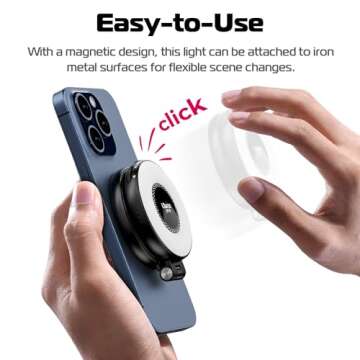 ULANZI Magnetic Selfie Light for iPhones - LED Fill Light