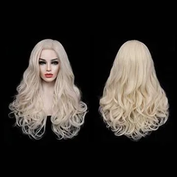 Uniwigs® Becky White Blonde Long Wavy Lace Front Wig