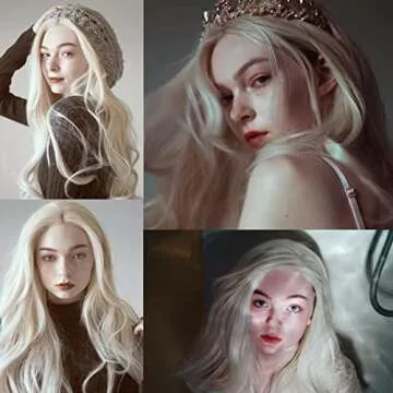 Uniwigs® Becky White Blonde Long Wavy Lace Front Wig