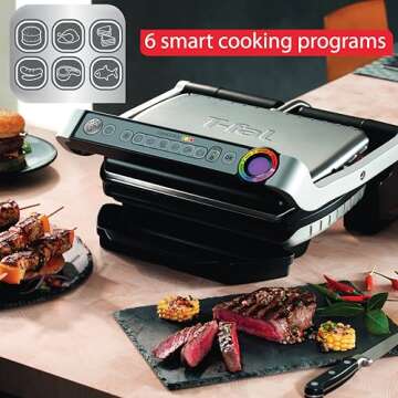 T-Fal OptiGrill: Smart Indoor Electric Grill with Modes