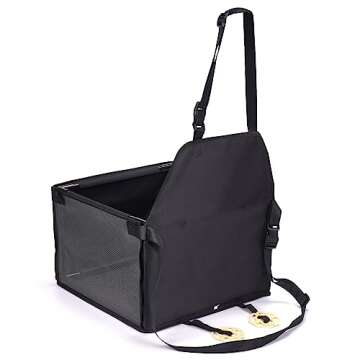 GENORTH Dog Car Seats for Small and Medium Dogs,Portable Puppy/Pet Car Booster Seat with Clip-On Lea...