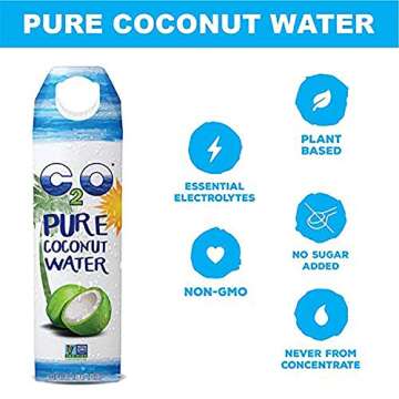 C2O Pure Coconut Water - Natural Hydration & Electrolytes