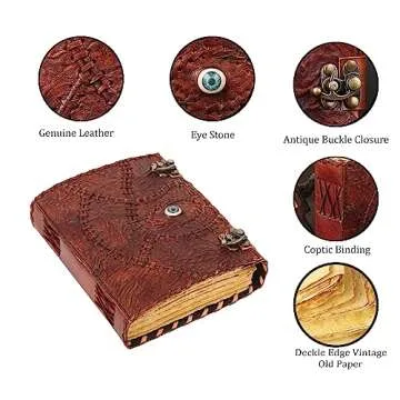 Hocus Pocus Book of Spells Hocus Pocus Decor Hocus Pocus Halloween Decorations Book of Shadows and Spell Book with Lock Witch Decor And Witch Decoartions Perfect for Spooky Gifts And Spooky Decor 8 x6 Inches