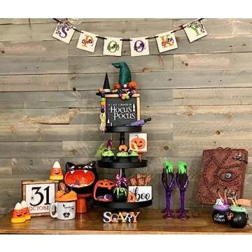 Hocus Pocus Book of Spells Hocus Pocus Decor Hocus Pocus Halloween Decorations Book of Shadows and Spell Book with Lock Witch Decor And Witch Decoartions Perfect for Spooky Gifts And Spooky Decor 8 x6 Inches