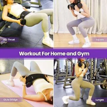 Hip Thrust Belt, Balency Hip Thrust Belt for Dumbbells Heavy, Booty Belt for Hip Thrust, Slip-Resistant Padding Hip Thrust Belt for Gym or Home Workouts, Hip Thrust Band for Dumbbell Kettlebell Plate