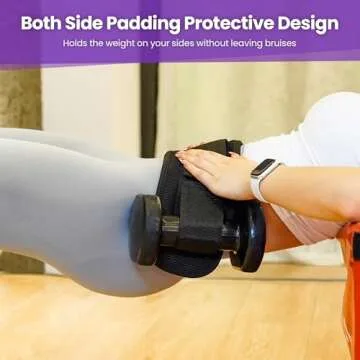 Hip Thrust Belt, Balency Hip Thrust Belt for Dumbbells Heavy, Booty Belt for Hip Thrust, Slip-Resistant Padding Hip Thrust Belt for Gym or Home Workouts, Hip Thrust Band for Dumbbell Kettlebell Plate