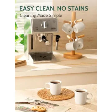 Sweese 3.5oz Espresso Cups Set of 4 - White Porcelain