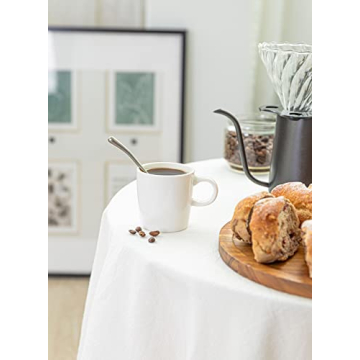 Sweese 3.5oz Espresso Cups Set of 4 - White Porcelain