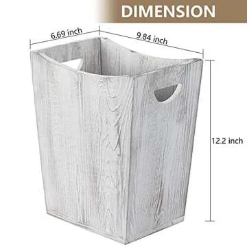 Stylish SEHERTIWY Wood Trash Can for Every Room