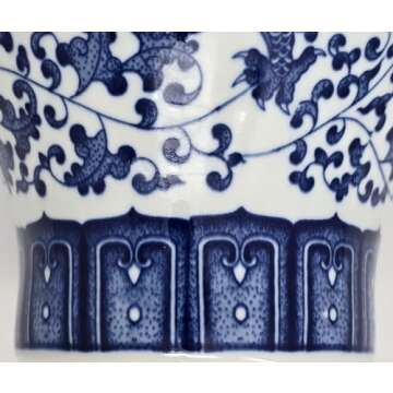Classic Blue and White Dragon Porcelain Vase, Jingdezhen, China