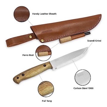 BPS Adventurer Bushcraft Knife - Fixed-Blade Outdoor Tool