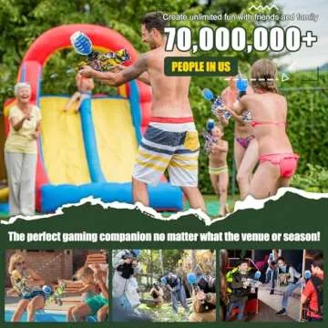 Anstoy Electric Gel Ball Blaster, High-Speed Gelfire Blaster for Orbeez with Eyewear, Splatter Ball Toys for Outdoor Shooting Game Party Gift Ages 14 & Up - Purple Sentinel