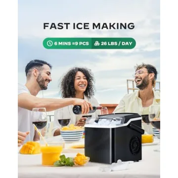 Silonn Ice Maker - Fast, Portable & Self-Cleaning
