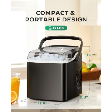 Silonn Ice Maker - Fast, Portable & Self-Cleaning