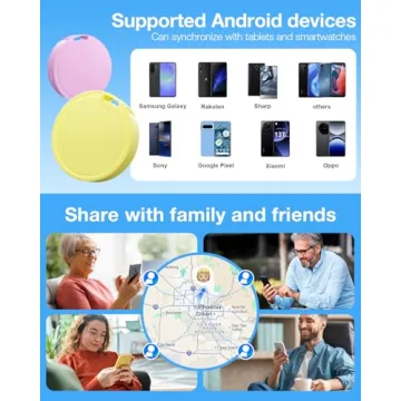 Air Tags for Android 4 Pack with 2 Year Battery Life