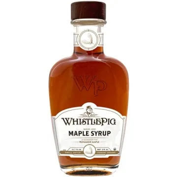 Runamok & WhistlePig Organic Rye Whiskey Barrel-aged Maple Syrup 375ml