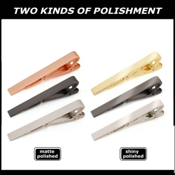 Classic 6PC Tie Clips Set - Perfect Gift for Men