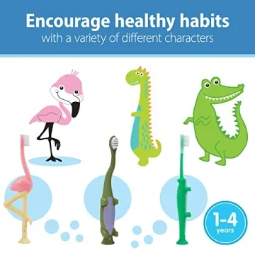 Dr. Brown's Flamingo Toothbrush for Toddlers 1-4 Years