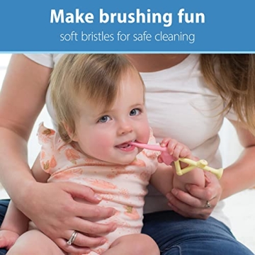 Dr. Brown's Flamingo Toothbrush for Toddlers 1-4 Years