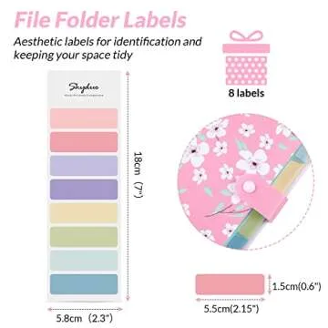 SKYDUE Floral Accordion File Folder Organizer for Documents