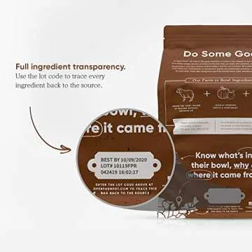 Open Farm Pasture-Raised Lamb Grain-Free Dry Dog Food, New Zealand Lamb Recipe with Non-GMO Superfoods and No Artificial Flavors or Preservatives, 12 lbs