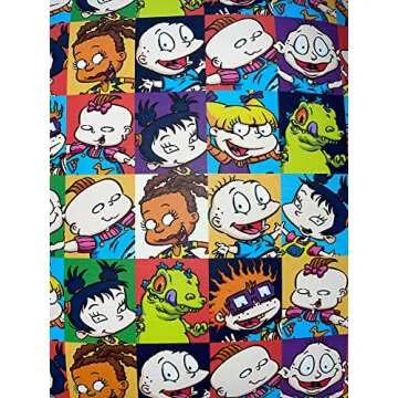 Loungefly The Rugrats Allover Print Nickelodeon Womens Double Strap Shoulder Bag Purse
