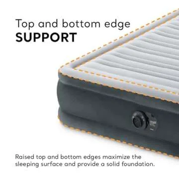 Intex Mid-Rise Air Mattress with Built-in Pump - Queen Size