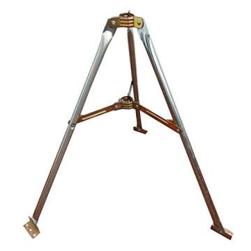 Antenna Tripod TV Antenna Mast Pole，Outdoor Antenna Mount， Heavy Duty Satellite Antenna Bracket That Can Work on Any Roof，with 39.4” Mast