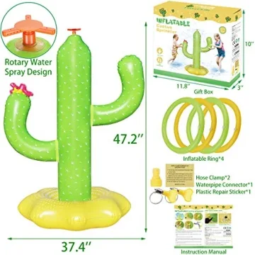 Inflatable Cactus Sprinkler for Kids – Summer Fun Toy