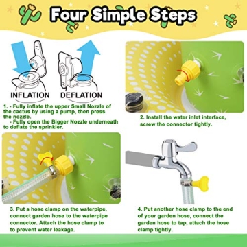 Inflatable Cactus Sprinkler for Kids – Summer Fun Toy