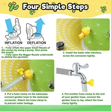 Inflatable Cactus Sprinkler for Kids – Summer Fun Toy