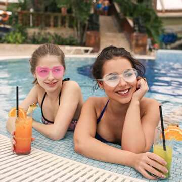 MGupzao Heart-Shaped Bride Sunglasses - Party Essentials