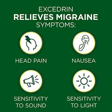 Product Of Excedrin Migraine, Aspirin Pain Reliever Caplets, Count 1 - Headache/Pain Relief/ Grab Varieties & Flavors