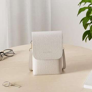 BOSTANTEN Vegan Leather Small Crossbody Bags for Women Designer Cell Phone Bag Wallet Purses Adjusta...