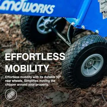 Landworks Wood Chipper Shredder Mulcher - 7 HP Gas Powered Efficiency