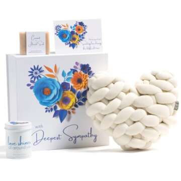 Boxzie Sympathy Gifts, Condolence Gift Box, Bereavement Basket, Sorry for Your Loss Care Package, Th...