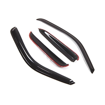 TuningPros Outside Mount Window Vent Visors Rain Guards Compatible with Silverado 1500 EXT Cab 1999-...