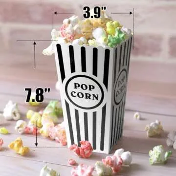 Classic Popcorn Boxes for Movie Night - 12 Pack