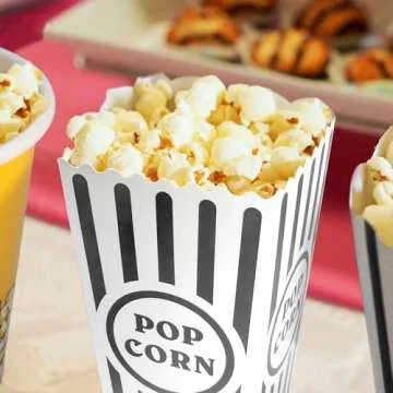 Classic Popcorn Boxes for Movie Night - 12 Pack