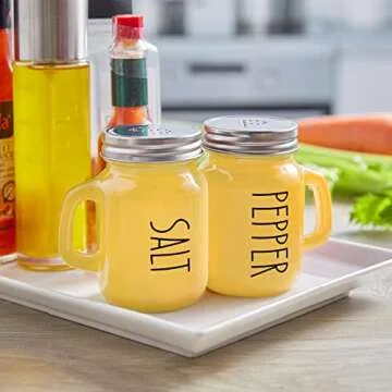Charming Yellow Salt and Pepper Shakers Set – Perfect for Kitchen & Table Decor!