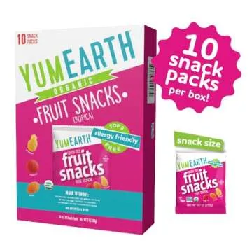 YumEarth Organic Tropical Fruit Snacks - Allergy Friendly Treats