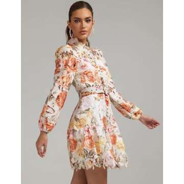 BELLA BARNETT Floral Mini Dress for Elegant Occasions