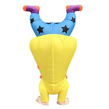 DAHAKII Funny Inflatable Clown Costume - Adult Party Blow Up Outfit