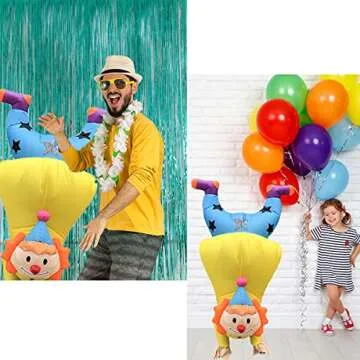 DAHAKII Funny Inflatable Clown Costume for Parties