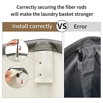 Chrislley Slim Rolling Laundry Hamper for Small Spaces