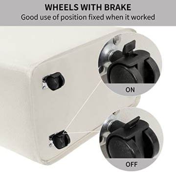 Chrislley Slim Rolling Laundry Hamper for Small Spaces