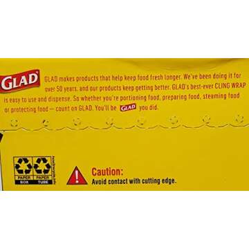 Glad Cling Wrap 300 Square Ft. Roll (Pack of 2)