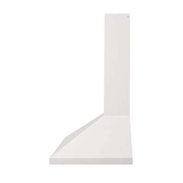 Broan-NuTone 30-inch Wall-Mount Convertible Chimney-Style Range Hood with 3-Speed Exhaust Fan and Light, 460 Max Blower CFM, White